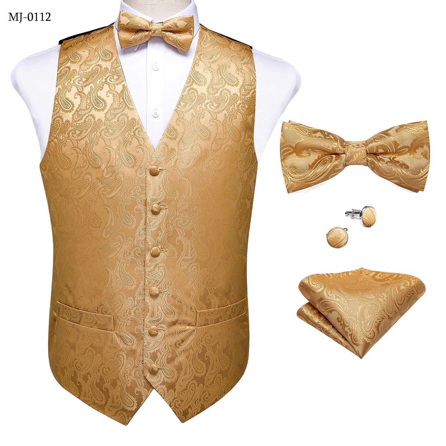 Komplet w stylu retro paisley  – Pocket Square Set recenzja i cena
