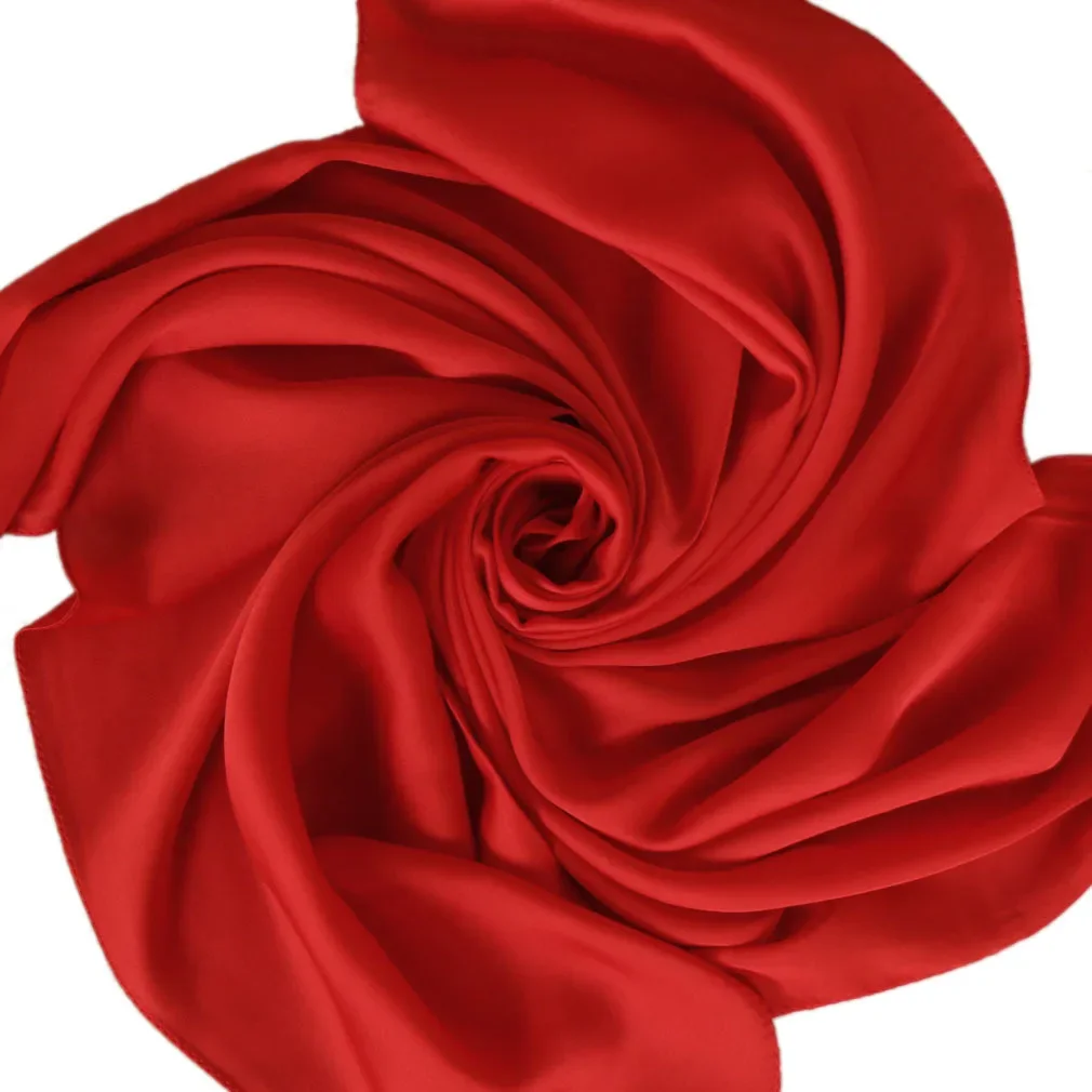 Satynowy szalik damski 70 cm,  – Ascot Neck Scarf recenzja i cena