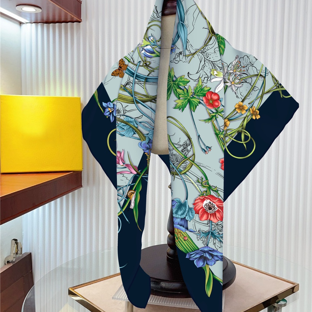 Silk Scarf Women Floral Printe – Silk Neck Scarf recenzja i cena