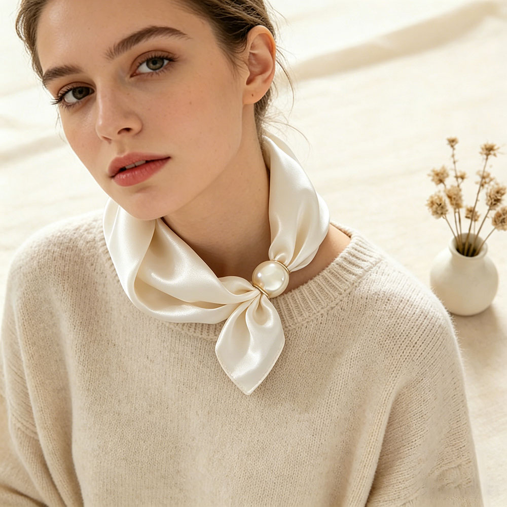 Szalik Łańcuszek Jedwabny Leni – Ascot Neck Scarf recenzja i cena