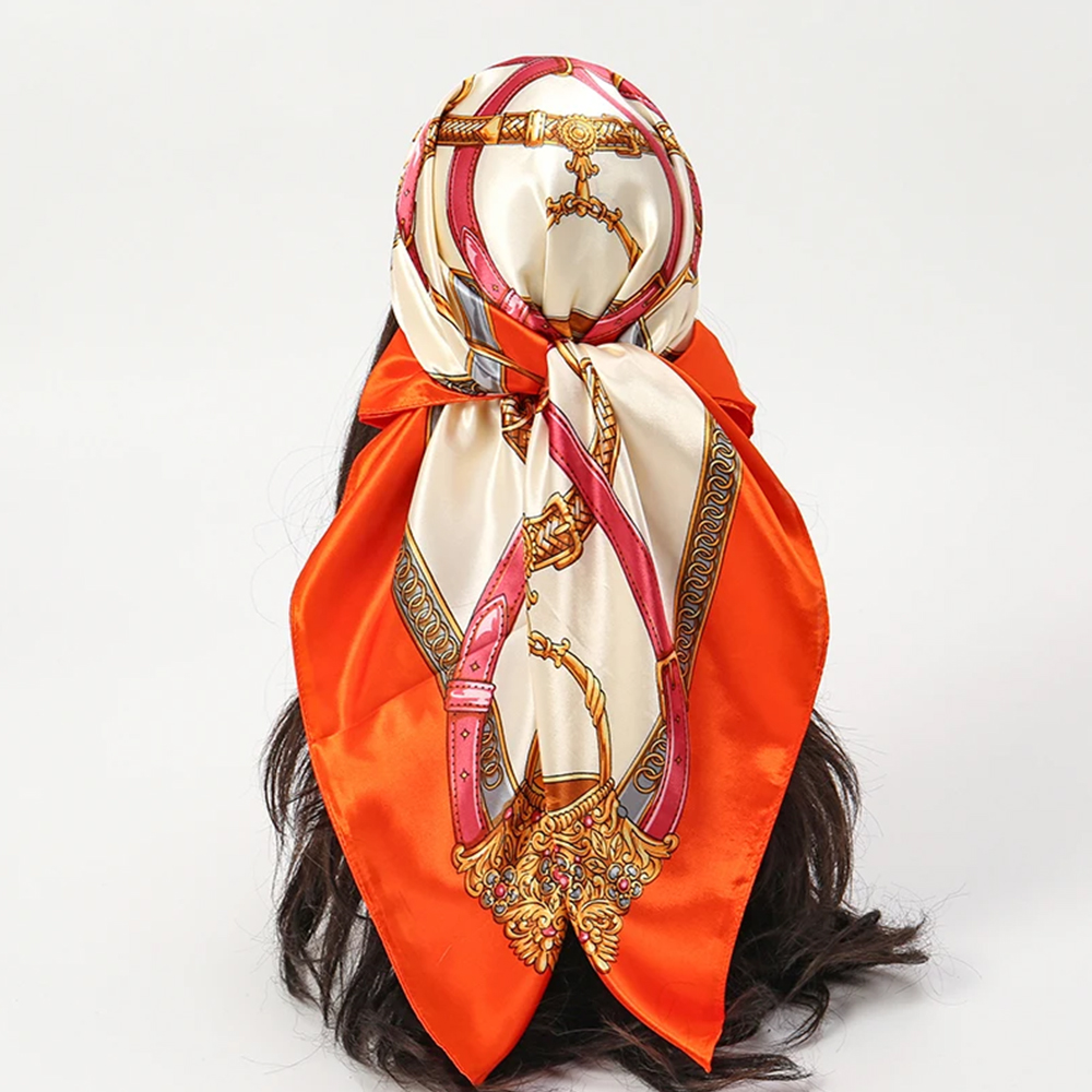 Modne szaliki 90*90cm damskie  – Silk Neck Scarf recenzja i cena