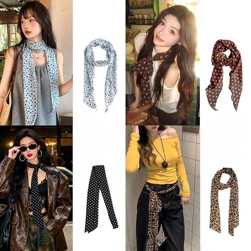 Jedwabna apaszka w kropki i kw – Ascot Neck Scarf recenzja i cena